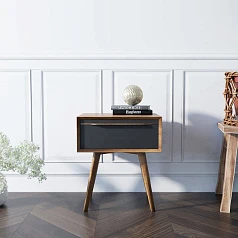 красивые Тумба для прихожей "Bruni Black" с ящиком арт BR-11Black на заказ