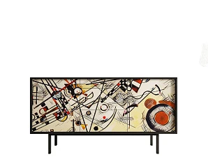 купить красивый Комод две дверки и три ящика "Emerson" by Kandinsky арт EM08/Print_01 в интернет-магазине