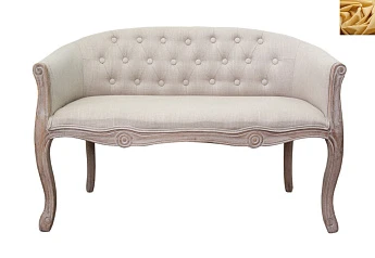 красивый Дизайнерский двухместный диван Kandy Double Mocca цвет желтый