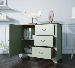 купить Комод Olivia на 3 ящика с дверкой арт GA5051