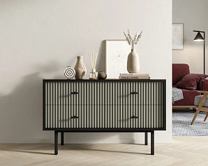 купить Комод с четырьмя ящиками "Emerson" арт EM05/gray/L в интернет-магазине