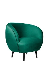 Мягкое кресло Small Benee Green V2 на черных ножках