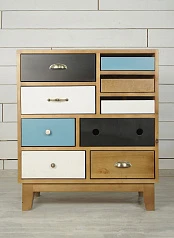 Комод «Aquarelle Birch» 9 ящиков арт RE-18ETG/4 в интерьере