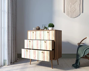купить стильные Комод "Berber" три ящика 45 принт арт BB40/Print_45
