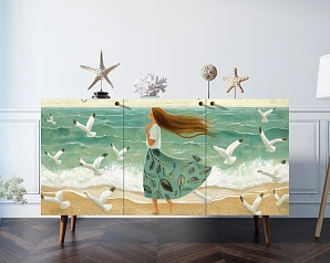 красивый Комод "Berber" три дверки арт BB01/Art10 в интернет-магазине