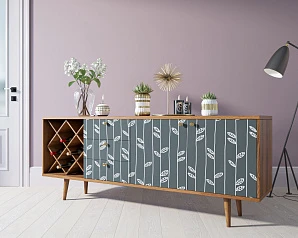 Комод "Berber" удлиненный с бутылочницей 18 принт арт BB15/Print_18 на заказ в интернет-магазине