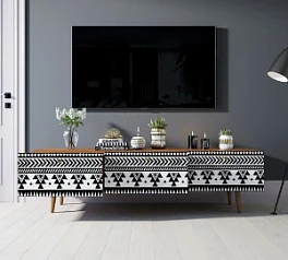 красивые Комод "Berber" с ящиками низкий под TV принт 19 арт BB19/Print_19 в интернет-магазине
