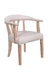 Мягкий стул с подлокотниками Tanner Beige в интерьере