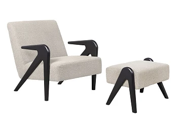 купить красивое Кресло с пуфом для гостиниц Arrow BL V5 в интернет-магазине