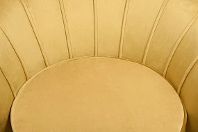 купить красивое Низкое кресло ракушка Pearl Yellow в интернет-магазине