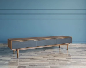 купить Консоль под TV "Bruni Black" с ящиками арт BR-21Black в интернет-магазине