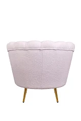 купить красивое Низкое кресло ракушка Pearl Pink Boucle