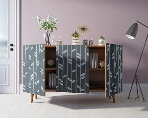 купить Комод "Berber" три дверки 18 принт арт BB01/Print_18 в интернет-магазине