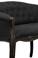 заказать Двухместный дизайнерский диван Kandy Double Black Old