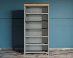 Стеллаж "Jules Verne" открытый в сером цвете арт JV03ETGG в интерьере