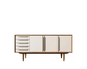 купить Комод "Bruni white" три дверки арт BR04WH в интернет-магазине