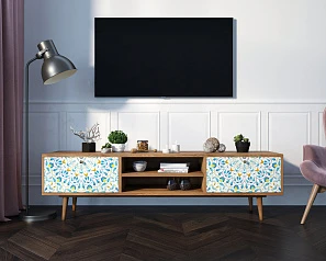 заказать Комод "Berber" с нишей низкий под TV принт 46 арт BB49/Print_46 в интернет-магазине
