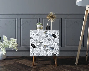 красивые Тумбочка "Berber" с двумя ящиками 9 принт арт BB03/Print_09, разноцветная