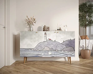 купить Комод с принтом 51 "Berber"  арт BB01/Print_51