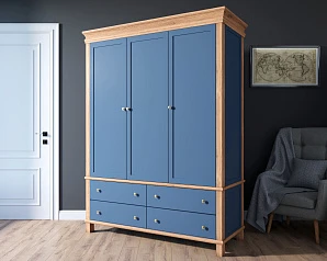 заказать Шкаф трехстворчатый "Jules Verne" из березы и ясеня арт JV27/3ETGYB в интернет-магазине