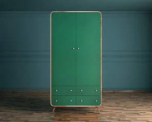 фото Шкаф в скандинавском стиле "Ellipse" с ящиками арт EL15G