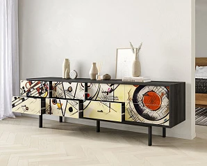 красивый Комод с восемью ящиками "Emerson" by Kandinsky арт EM03/Print_01