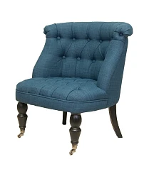 фото Низкое кресло каминное Aviana Indigo синий