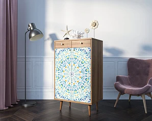 купить Комод "Berber" два ящика и дверки 46 принт арт BB46/Print_46