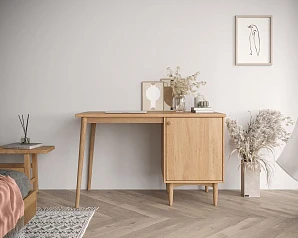 Стол рабочий Bubble Solid с правой тумбой арт BBL08S на заказ