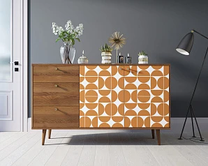 фото Комод "Berber" с двумя дверками и ящиками 14 принт арт BB05/Print_14