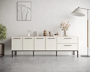 Комод с четырьмя дверками и двумя ящиками "Nicole" арт NEM04 на заказ