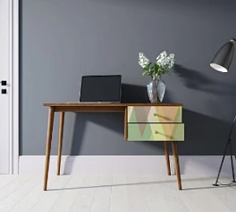 Стол рабочий "Berber" принт 16 с одной тумбой арт BB20/Print_16 на заказ в интернет-магазине