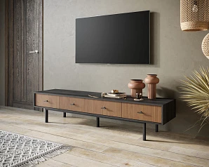 Комод с четырьмя ящиками под TV "Emerson" арт EM06 в интерьере