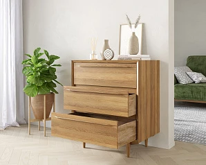 фото Комод в Скандинавском стиле "Bruni" на три ящика арт BR07