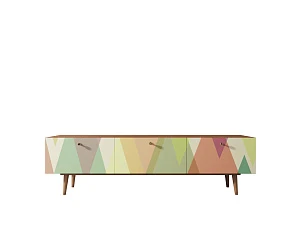 красивые Комод "Berber" с ящиками низкий под TV принт 16 арт BB19/Print_16 на заказ