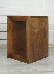 Тумба прикроватная в стиле Лофт "Gouache" арт ETG10523, цвет - орех