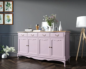 красивый Комод "Leontina lavanda" с ящиками и дверками арт ST9345L в интернет-магазине