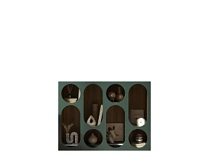 купить стильный Стеллаж широкий ROSA арт. R16 в интернет-магазине