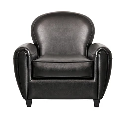 Кожаное кресло черное Flog