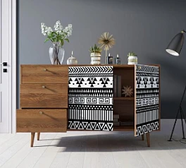 Комод "Berber" с двумя дверками и ящиками 19 принт арт BB05/Print_19