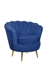 купить красивое Низкое кресло ракушка Pearl синий