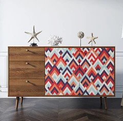 стильные Комод "Berber" с двумя дверками и ящиками 2 принт арт BB05/Print_02