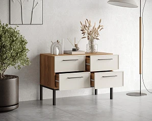 купить красивые Комод с четырьмя ящиками "Nicole" арт NEM05