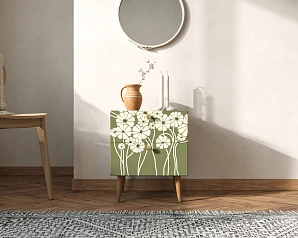 купить красивые Тумбочка "Berber" с двумя ящиками 53 принт арт BB03/Print_53, разноцветная