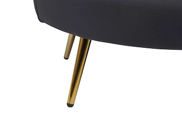 купить стильные Дизайнерский двухместный диван Pearl Double Black в интернет-магазине