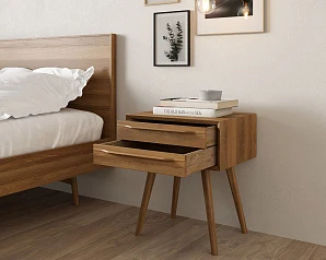 фото Тумба для прихожей в Скандинавском стиле "Bruni" с двумя ящиками