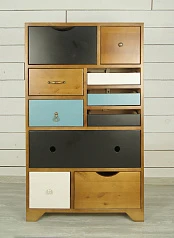 красивые Комод универсальный «Aquarelle Birch» 10 ящиков арт RE-14ETG/4