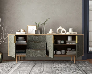 купить стильные Комод "Line" удлиненный R25/browngrey в интернет-магазине