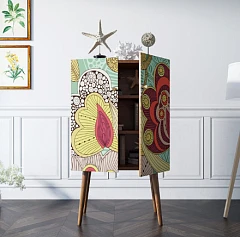 заказать Комод на высоких ножках "Berber" принт 6 арт BB09/Print_06