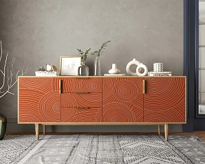купить красивые Комод "Line" удлиненный R25/red в интернет-магазине